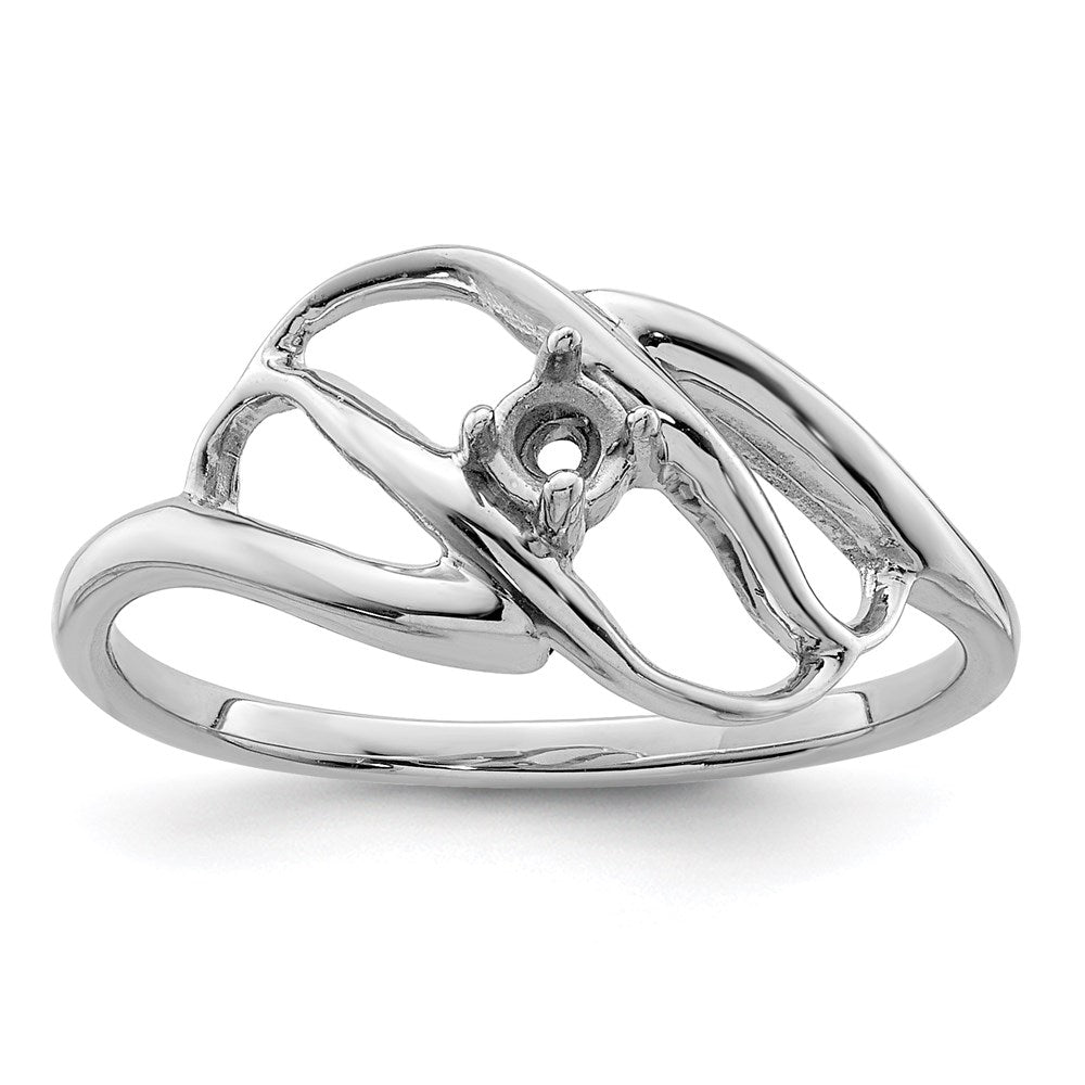 Sterling Silver Rhodium-plated Family Jewelry Ring - 50