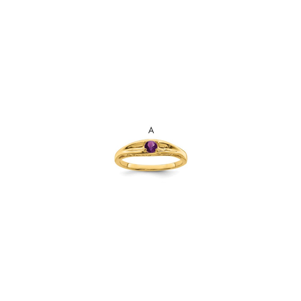 10k Synthetic Family Jewelry Ring - 16