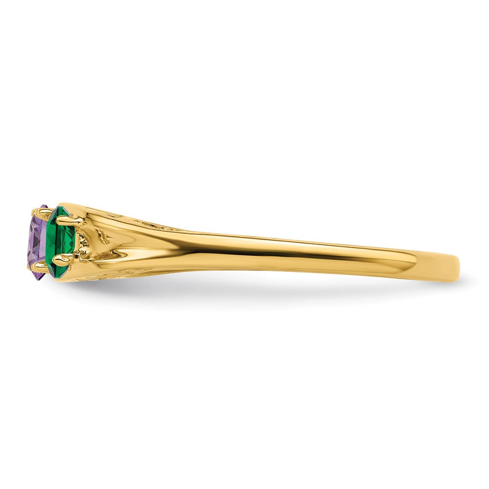 14k Synthetic Family Jewelry Ring - 38