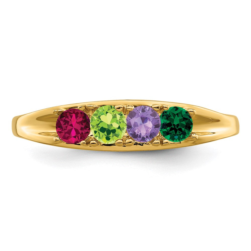 14k Synthetic Family Jewelry Ring - 38
