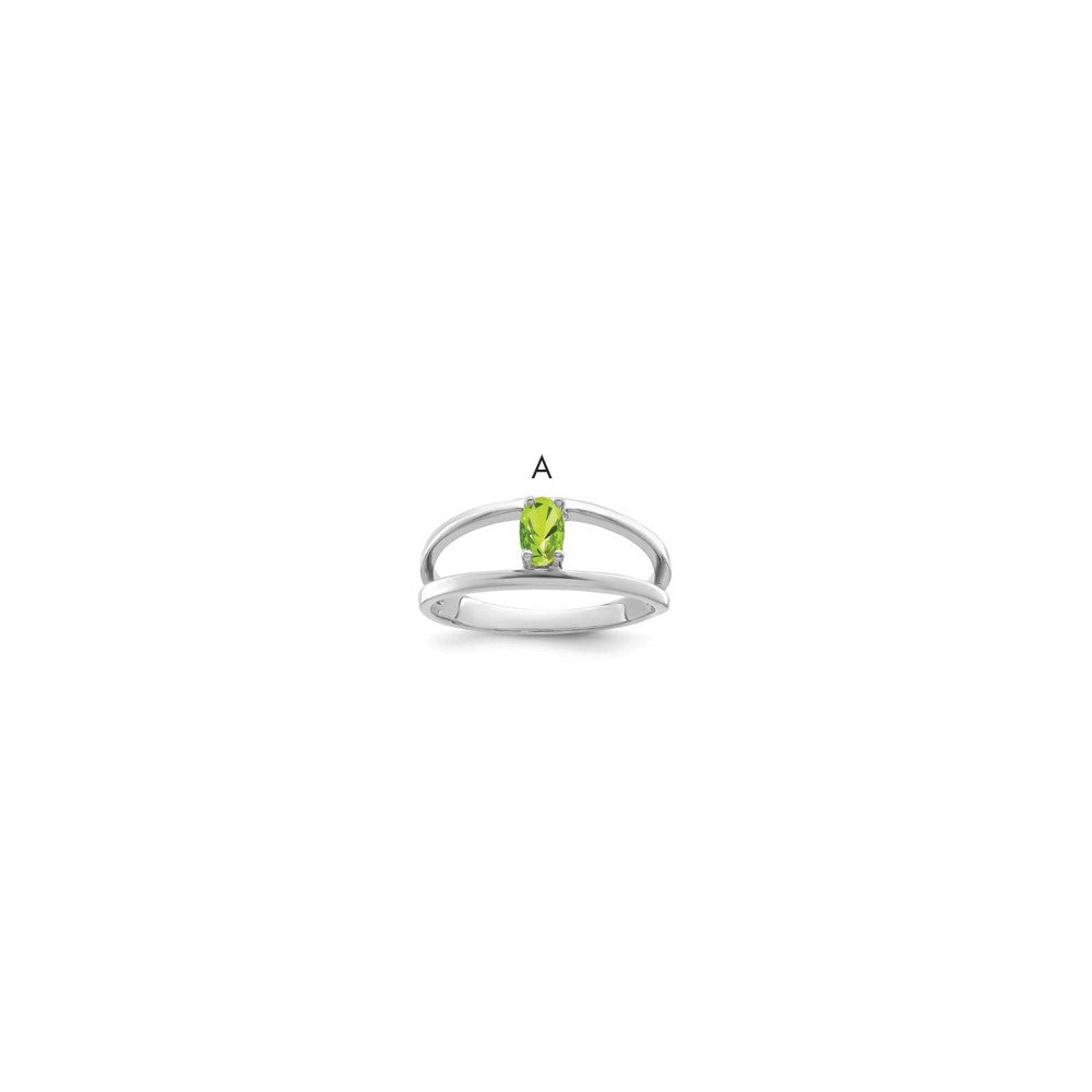 Sterling Silver Rhodium-plated Family Jewelry Ring - 137