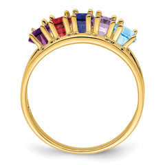 14k Synthetic Family Jewelry Ring - 61