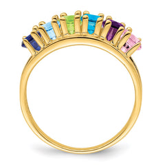 14k Synthetic Family Jewelry Ring - 62