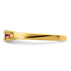 14K Family Jewelry Genuine Stone & Diamond Set Ring - 18