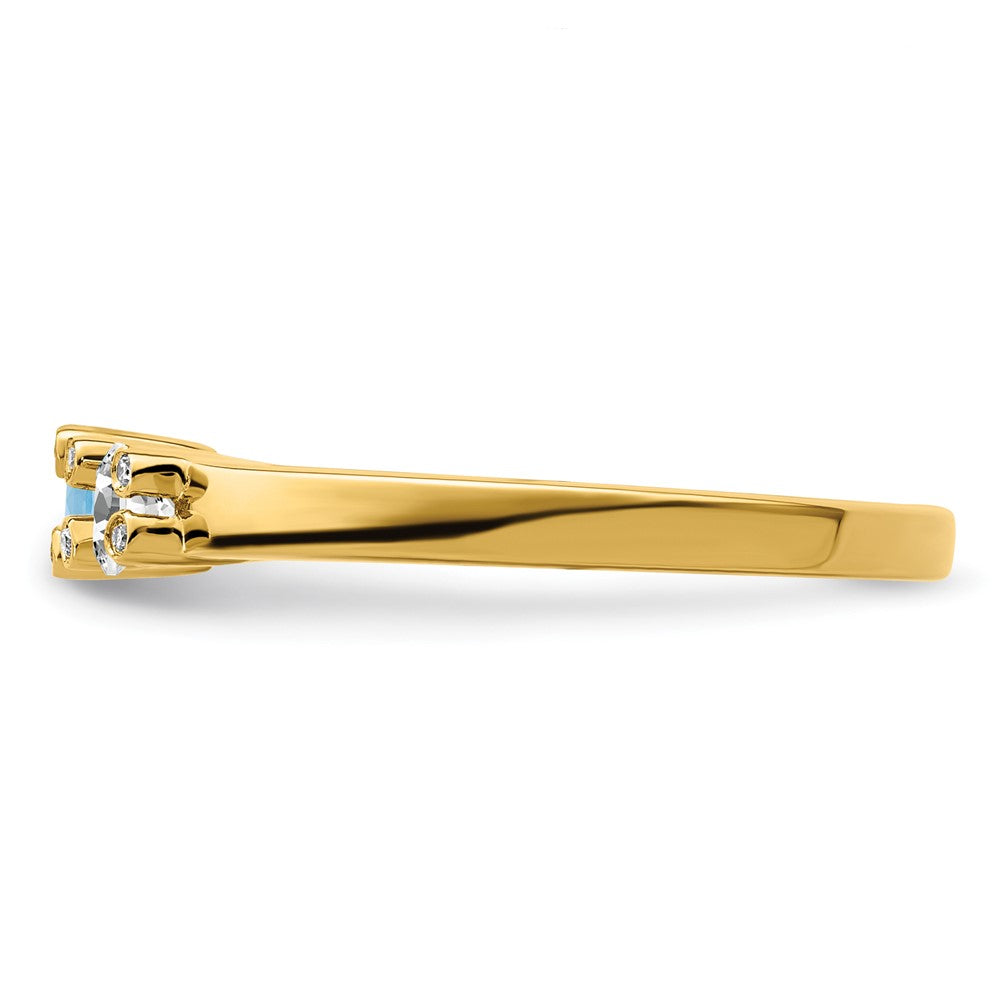14K Family Jewelry Diamond Semi-Set Ring - 19