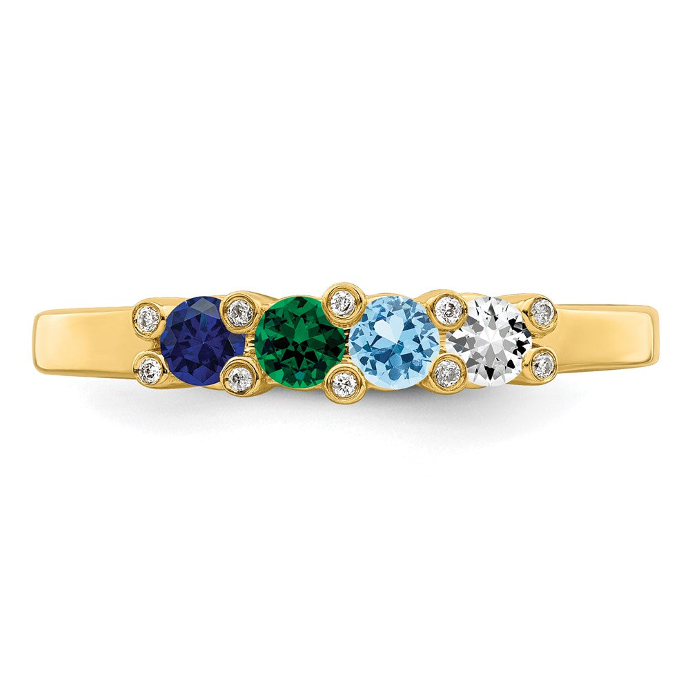 14K Family Jewelry Diamond Semi-Set Ring - 19