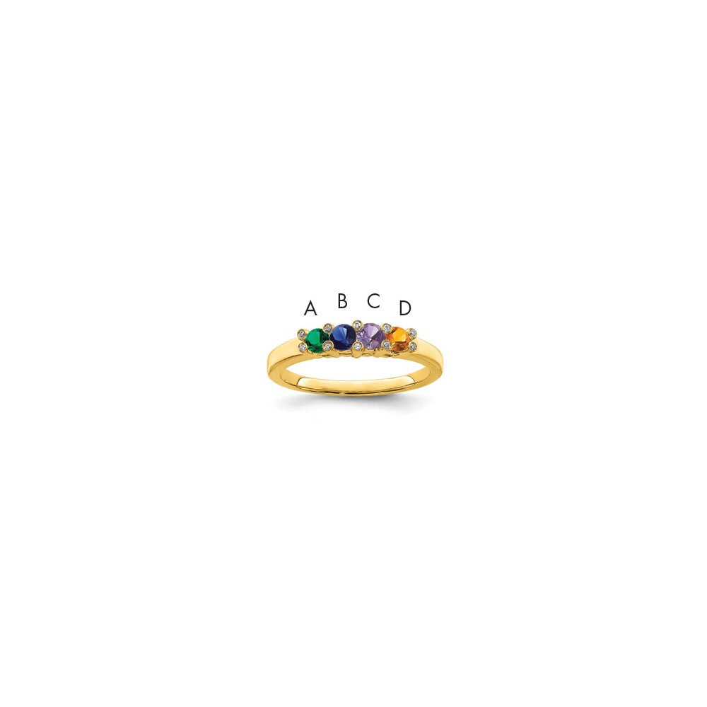 14K Family Jewelry Diamond Semi-Set Ring - 19