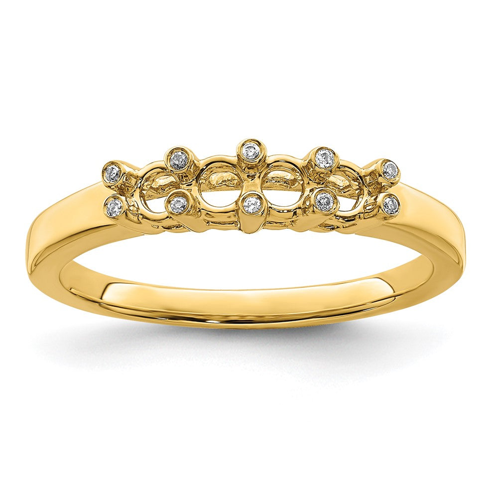 14K Family Jewelry Diamond Semi-Set Ring - 19
