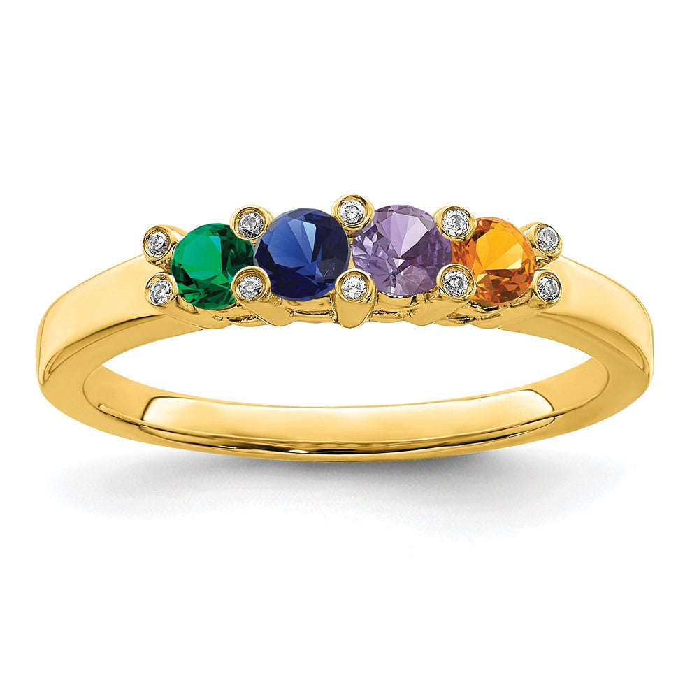 14K Family Jewelry Diamond Semi-Set Ring - 19