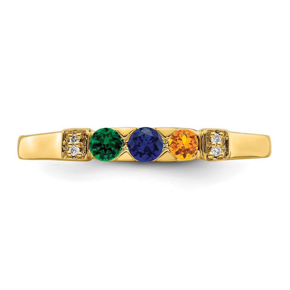 14K Family Jewelry Diamond Semi-Set Ring - 12