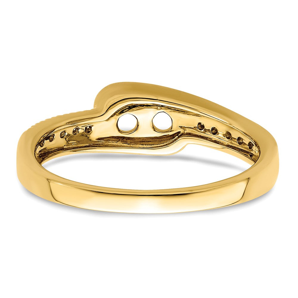 14K Family Jewelry Genuine Stone & Diamond Set Ring - 20