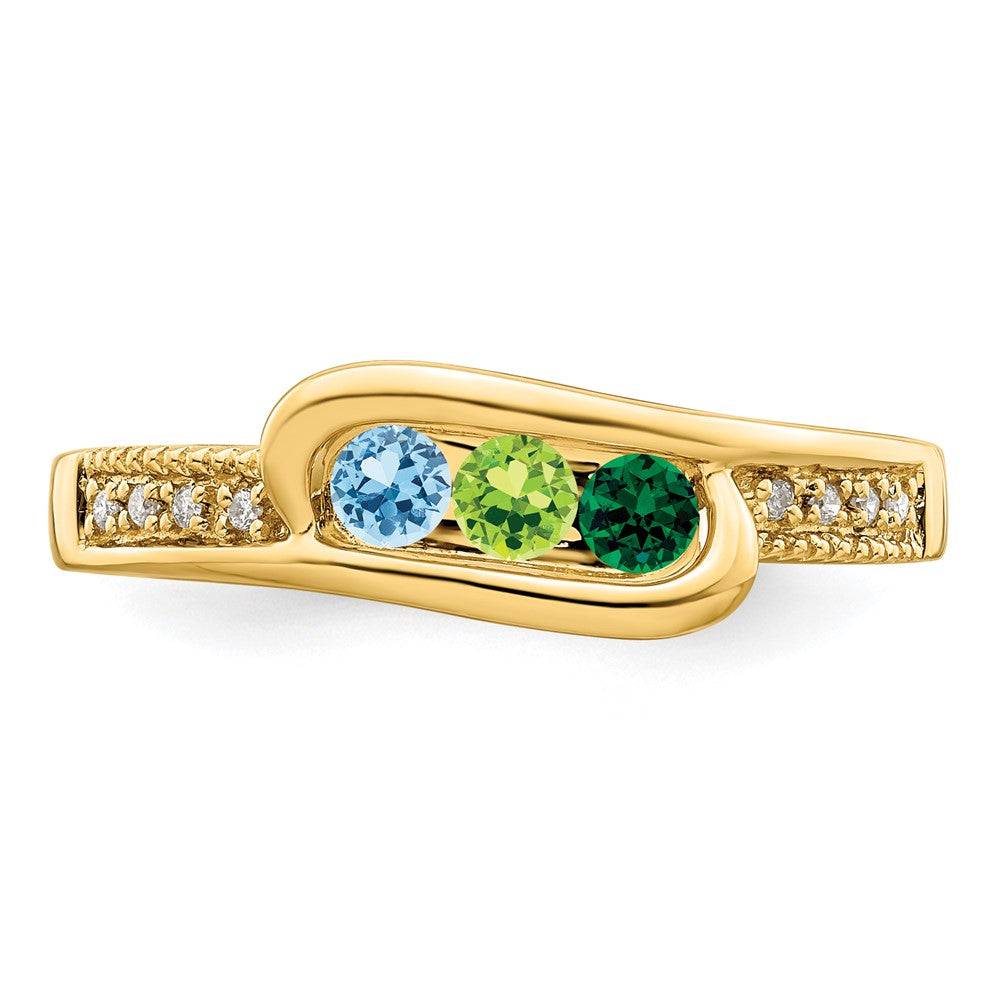 14K Family Jewelry Diamond Semi-Set Ring - 18