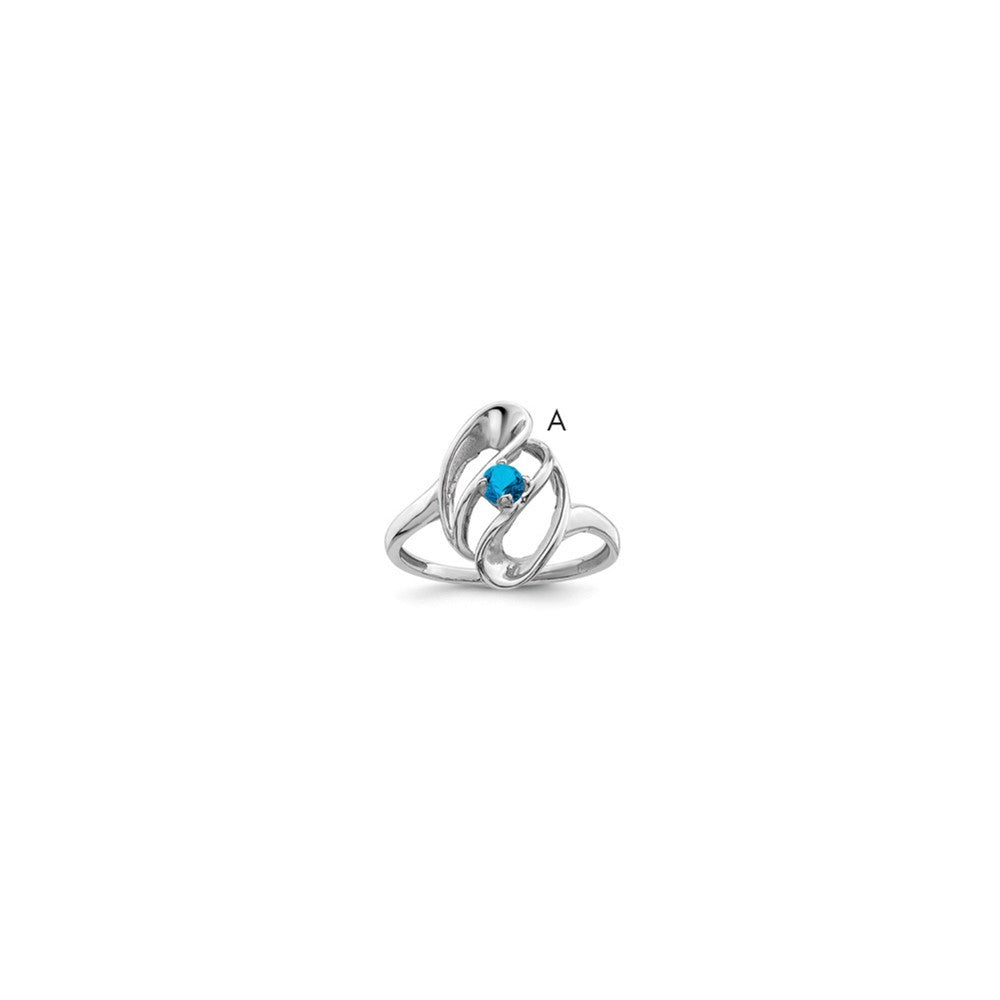 Sterling Silver Rhodium-plated Family Jewelry Mounting - 321