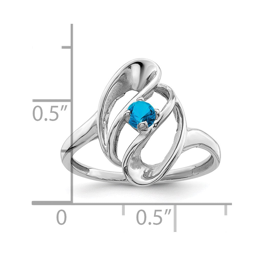 14k White Gold Family Jewelry Ring - 13
