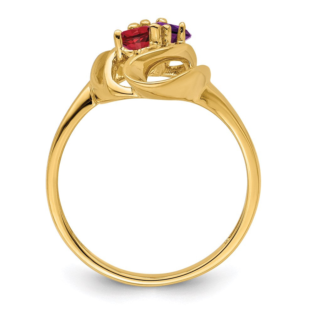 14k Synthetic Family Jewelry Ring - 47