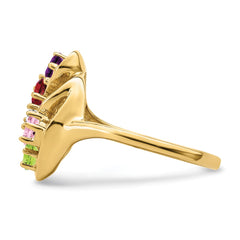 14k Synthetic Family Jewelry Ring - 78