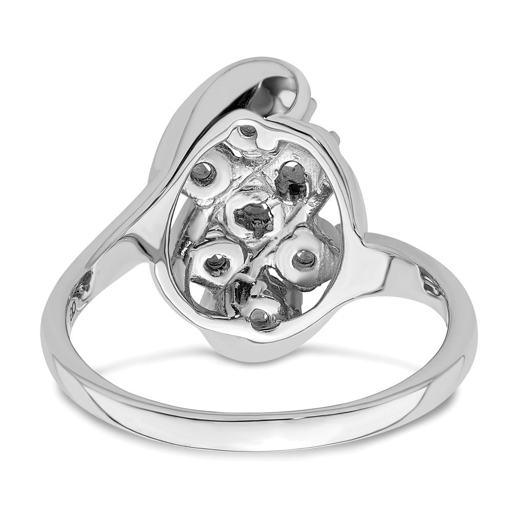 Sterling Silver Rhodium-plated Family Jewelry Ring - 83