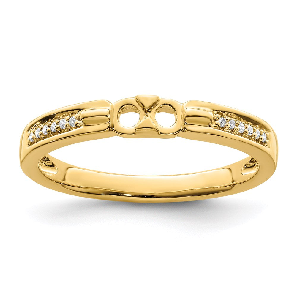 14K Family Jewelry Genuine Stone & Diamond Set Ring - 30
