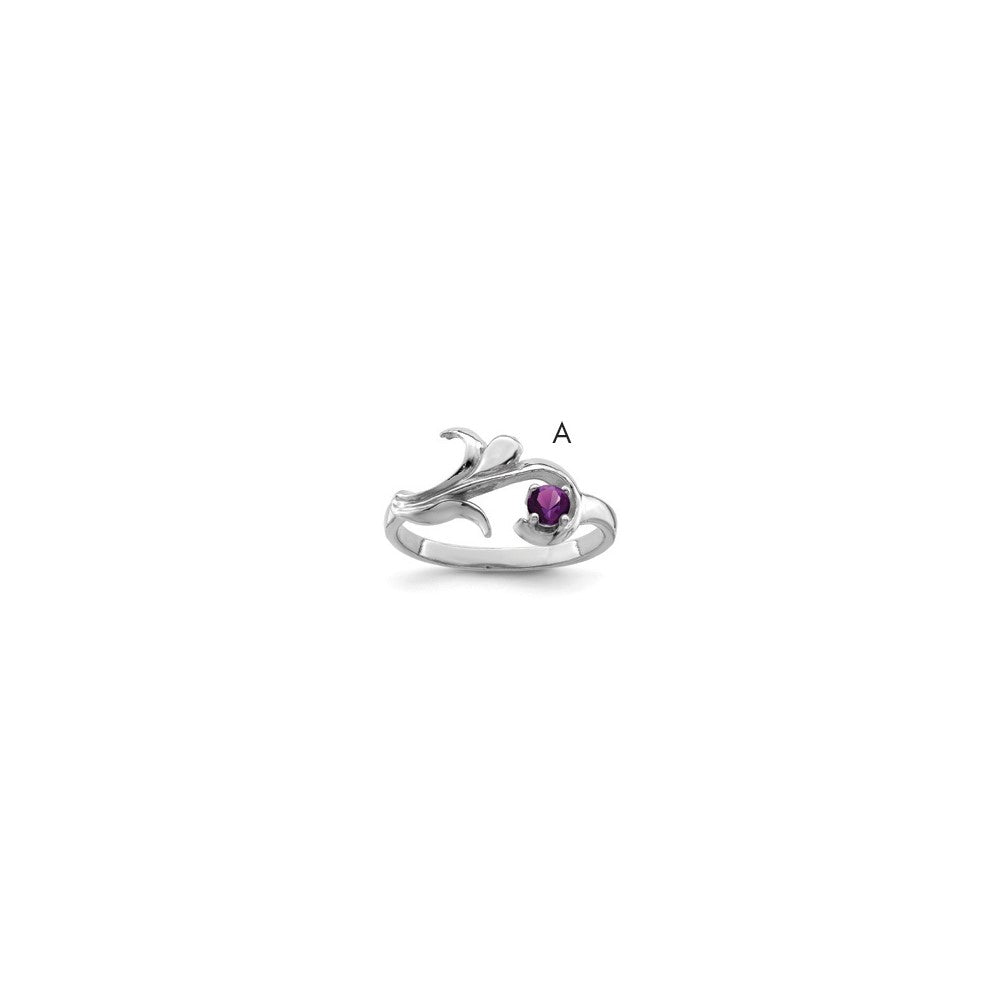 Sterling Silver Rhodium-plated Family Jewelry Ring - 113