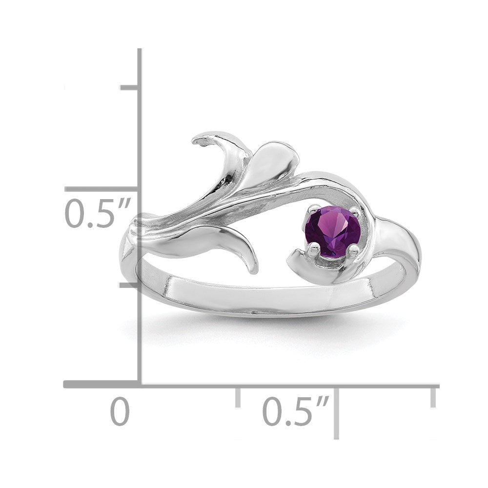 Sterling Silver Rhodium-plated Family Jewelry Ring - 110