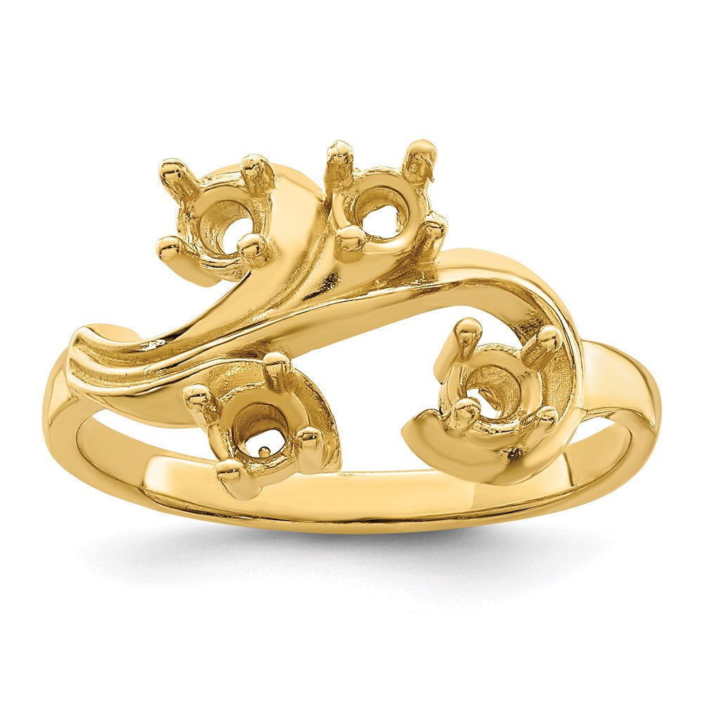 14k Synthetic Family Jewelry Ring - 111