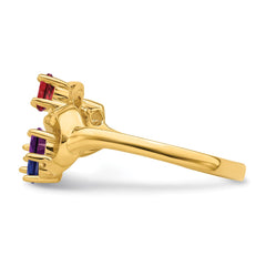 14k Synthetic Family Jewelry Ring - 94