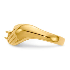 14k 1 Stone Family Ring Mounting - 2