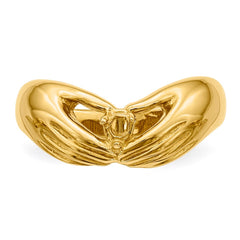 14k 1 Stone Family Ring Mounting - 2