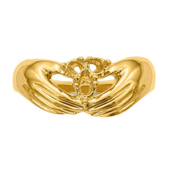 14k 3 Stone Family Ring Mounting - 2