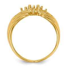 14k 4 Stone Family Ring Mounting - 2