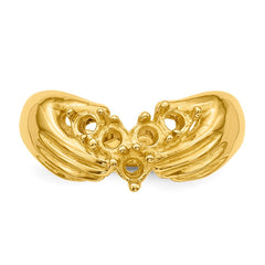 14k 5 Stone Family Ring Mounting - 2