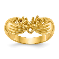 14k 5 Stone Family Ring Mounting - 2