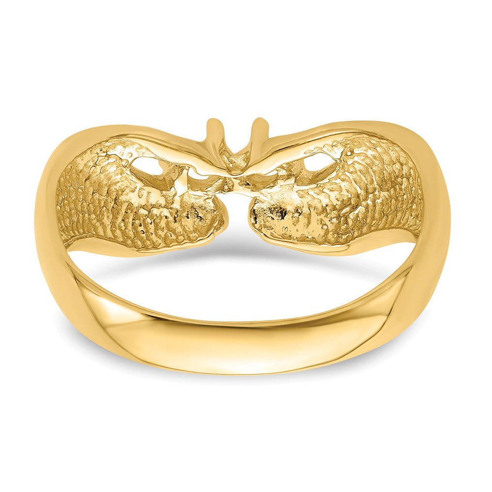 14k 2 Genuine Stone Family Ring - 2