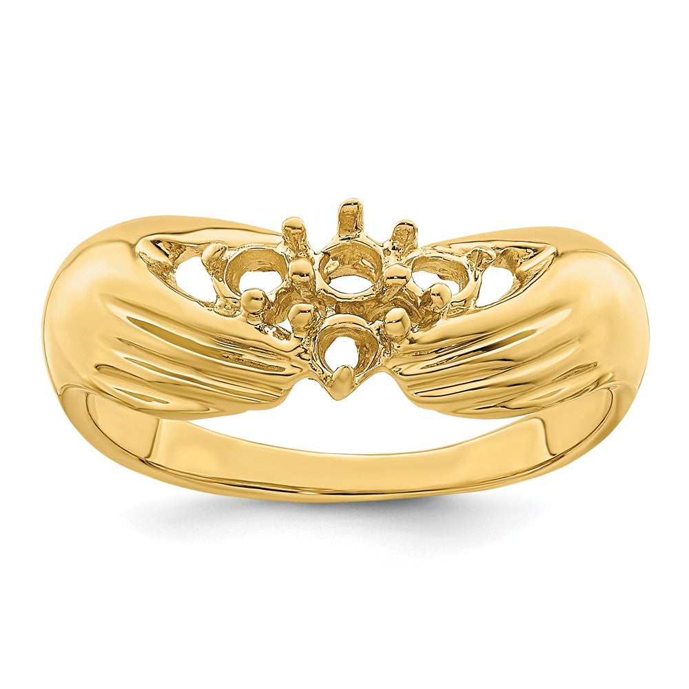 14k 4 Genuine Stone Family Ring