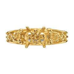 14k 2 Stone Family Ring Mounting - 2