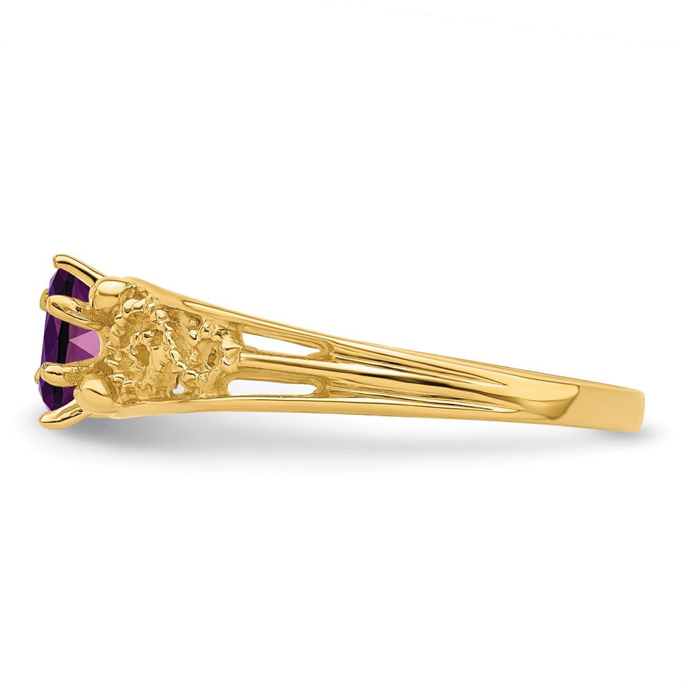 14k 1 Genuine Stone Family Ring