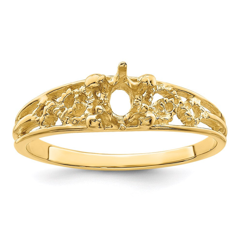 14k 1 Genuine Stone Family Ring