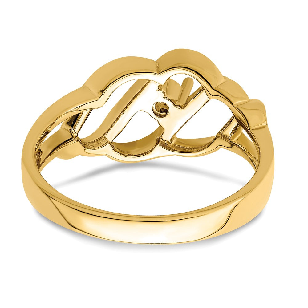 14k 2.5mm Synthetic Family Jewelry Ring - 6