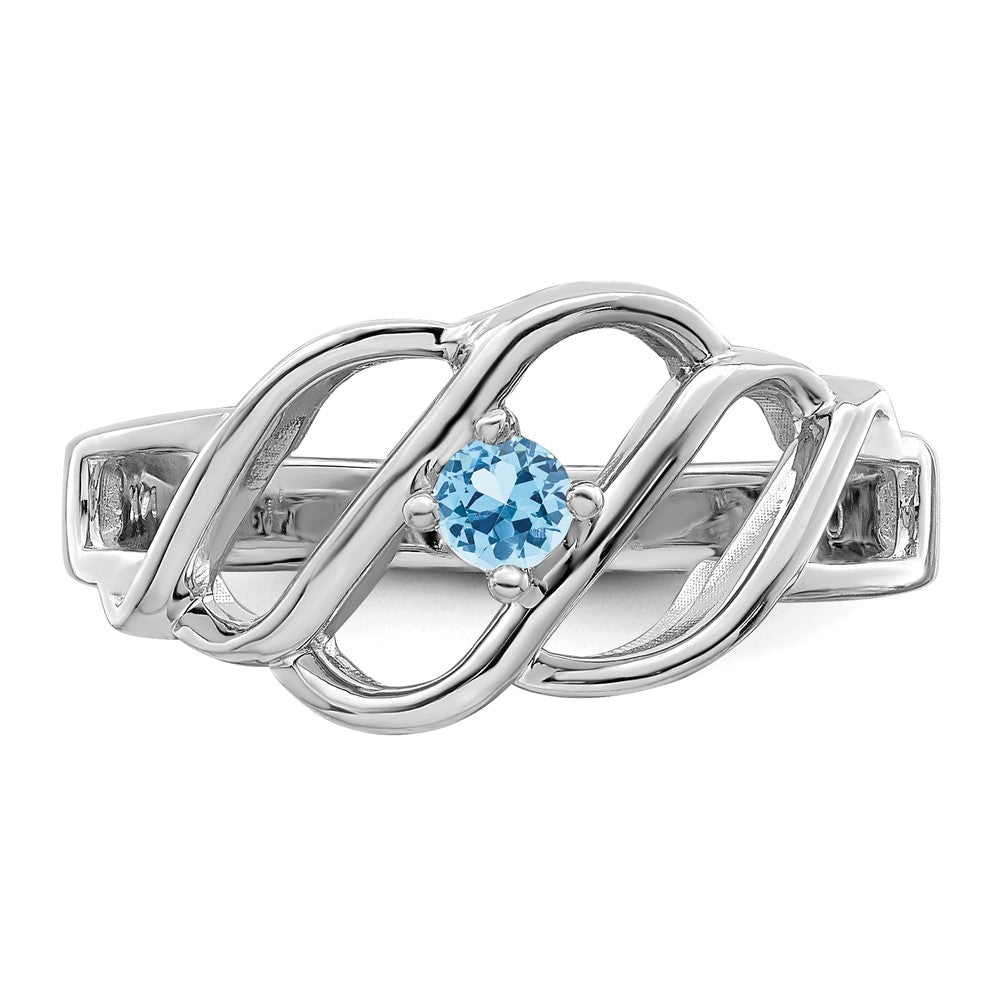 14k White Gold Family Jewelry Ring - 28