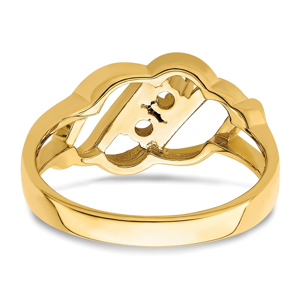 14k Synthetic Family Jewelry Ring - 113