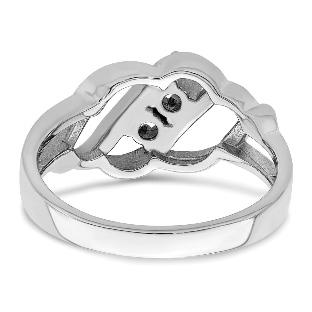 Sterling Silver Rhodium-plated Family Jewelry Ring - 127