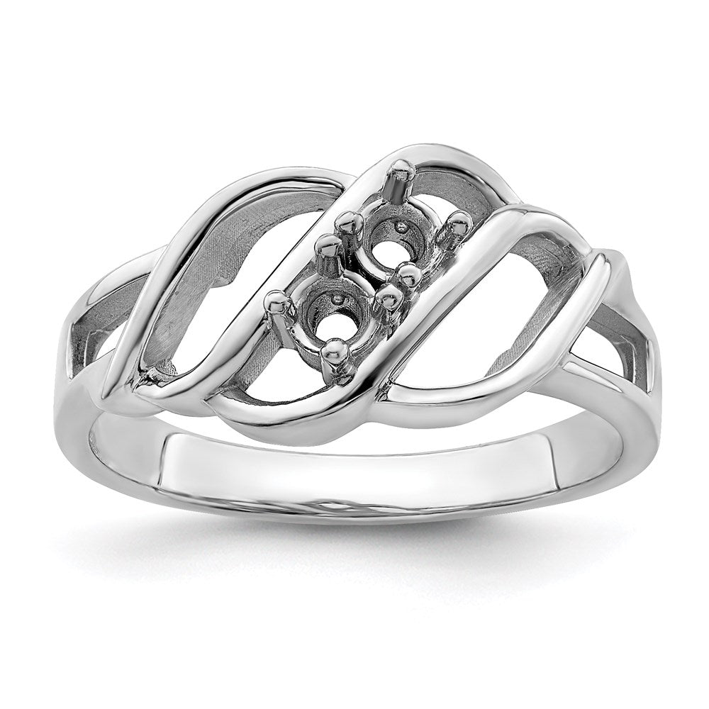 Sterling Silver Rhodium-plated Family Jewelry Ring - 130