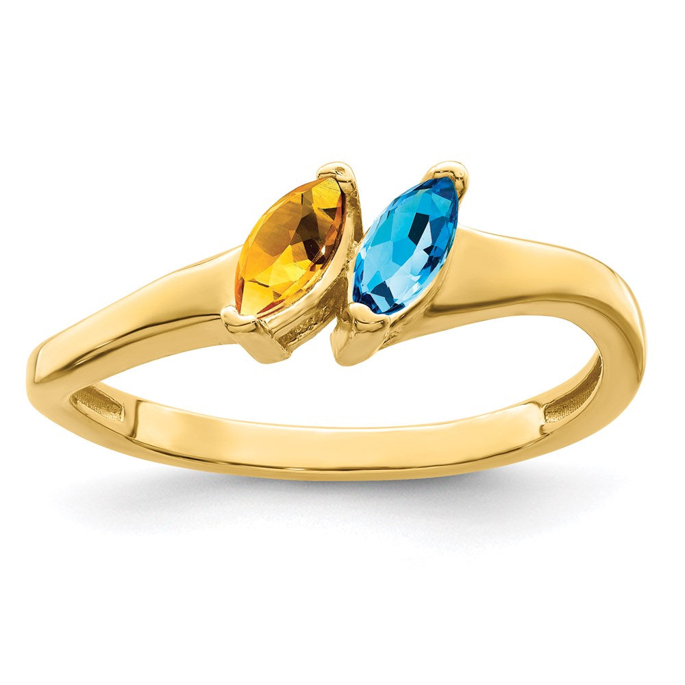 14k Synthetic Family Jewelry Ring - 44