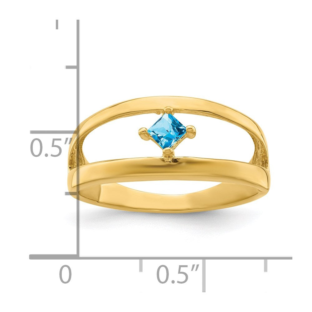 14k Genuine Family Jewelry Ring - 5