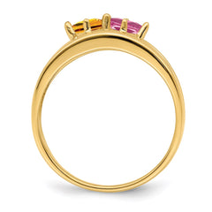 14k Synthetic Family Jewelry Ring - 71