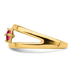 14k Synthetic Family Jewelry Ring - 71