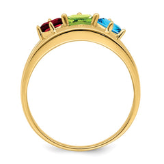 14k Synthetic Family Jewelry Ring - 19