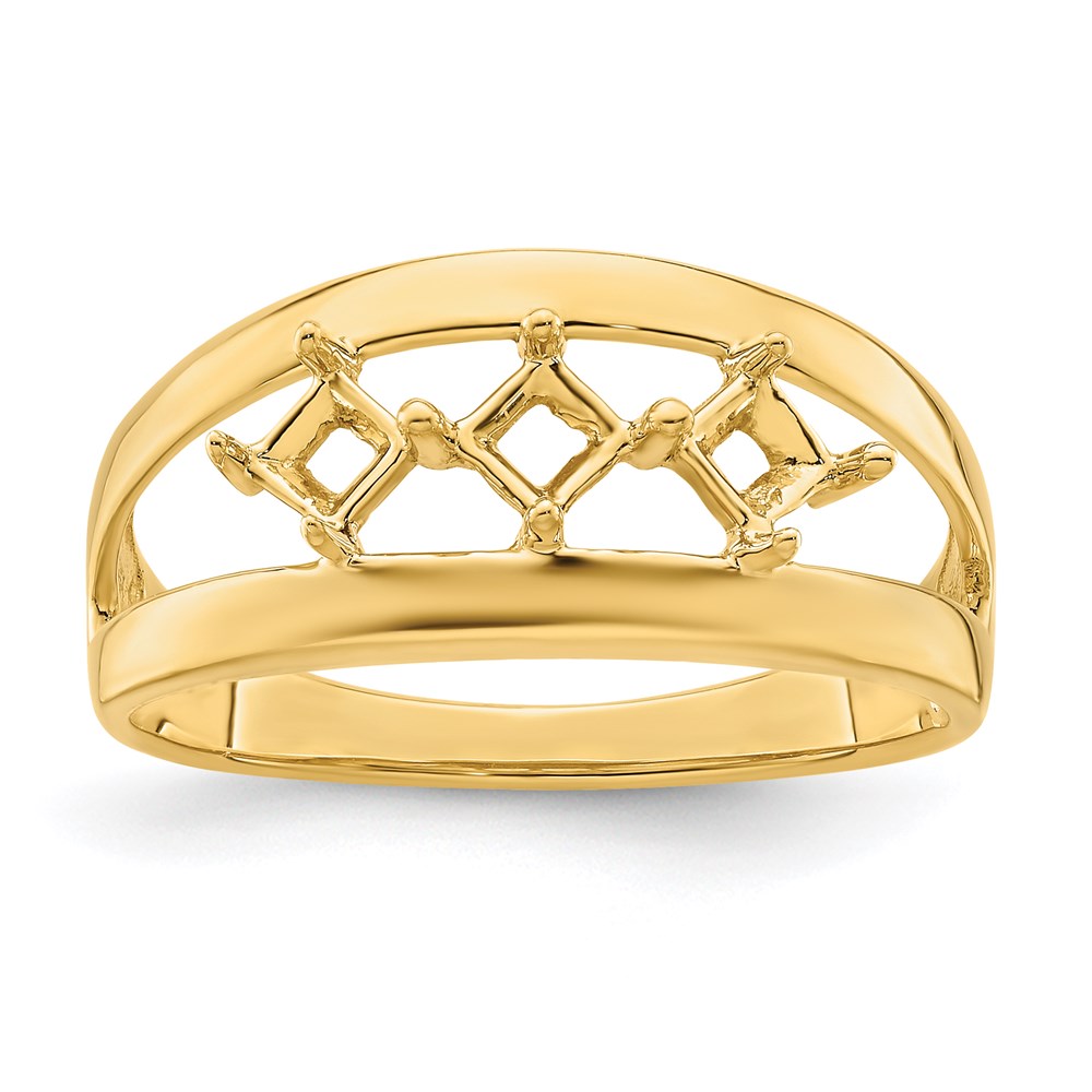 14k Synthetic Family Jewelry Ring - 19