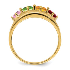 14k Synthetic Family Jewelry Ring - 68