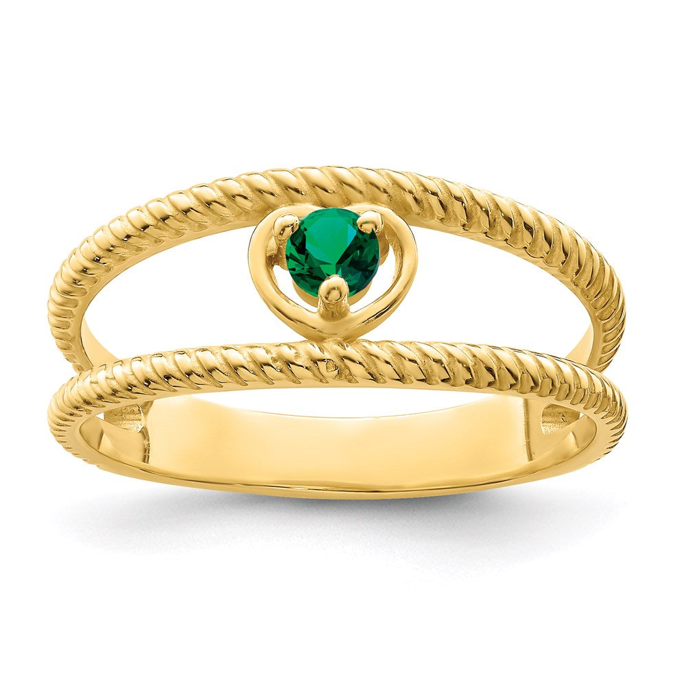 14k Synthetic Family Jewelry Ring - 24